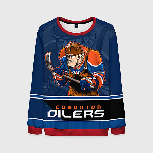 Мужской свитшот Edmonton Oilers / 3D-Красный – фото 1