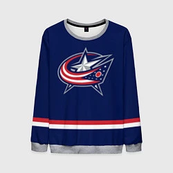 Свитшот мужской Columbus Blue Jackets, цвет: 3D-меланж