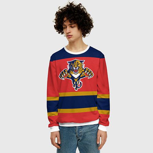 Мужской свитшот Florida Panthers / 3D-Белый – фото 3