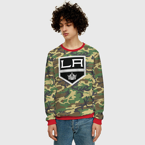 Мужской свитшот Kings Camouflage / 3D-Красный – фото 3