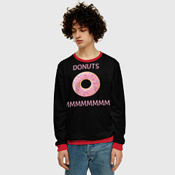 Свитшот мужской Donuts, цвет: 3D-красный — фото 2