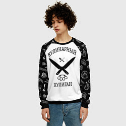 Свитшот мужской Повар 1, цвет: 3D-черный — фото 2