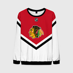 Свитшот мужской NHL: Chicago Blackhawks, цвет: 3D-черный