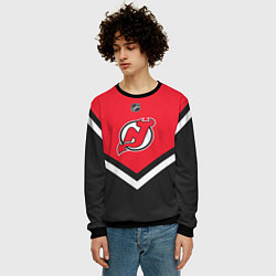 Свитшот мужской NHL: New Jersey Devils, цвет: 3D-черный — фото 2
