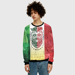 Свитшот мужской Мексика, цвет: 3D-черный — фото 2