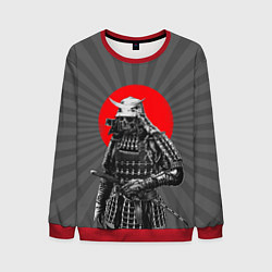 Свитшот мужской Мертвый самурай, цвет: 3D-красный