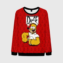 Свитшот мужской Duff Beer, цвет: 3D-черный