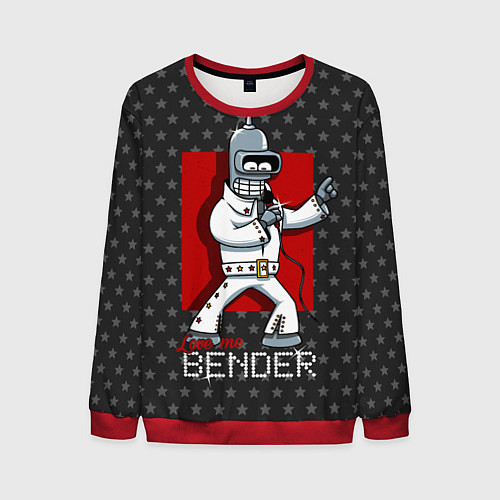 Мужской свитшот Bender Presley / 3D-Красный – фото 1