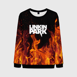 Свитшот мужской Linkin Park: Hell Flame, цвет: 3D-черный