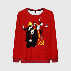 Свитшот мужской Communist Party цвета 3D-красный — фото 1
