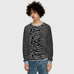 Свитшот мужской Joy Division: Unknown Pleasures, цвет: 3D-меланж — фото 2