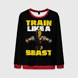 Свитшот мужской Train Like a Beast, цвет: 3D-красный