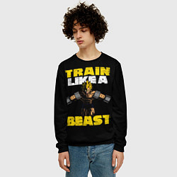 Свитшот мужской Train Like a Beast, цвет: 3D-черный — фото 2