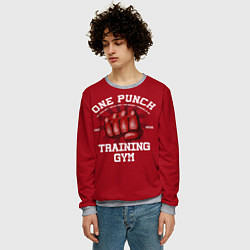 Свитшот мужской One Punch Gym, цвет: 3D-меланж — фото 2