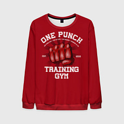 Свитшот мужской One Punch Gym, цвет: 3D-красный