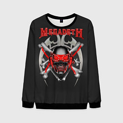 Свитшот мужской Megadeth: Blooded Skull, цвет: 3D-черный