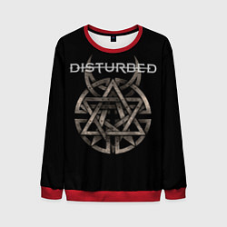 Свитшот мужской Disturbed Logo, цвет: 3D-красный