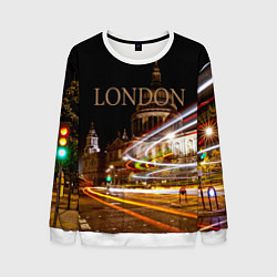 Свитшот мужской Улицы Лондона, цвет: 3D-белый