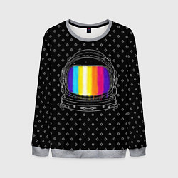Свитшот мужской Цветной астронавт, цвет: 3D-меланж