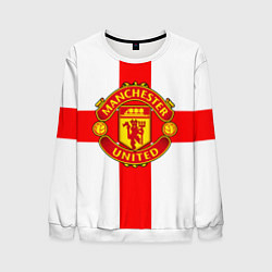 Свитшот мужской Manchester Utd: England, цвет: 3D-белый