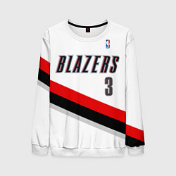 Свитшот мужской Portland Trail Blazers 3, цвет: 3D-белый
