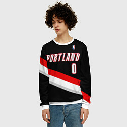 Свитшот мужской Portland Trail Blazers 0, цвет: 3D-белый — фото 2
