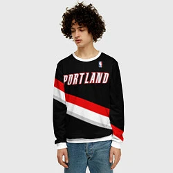 Свитшот мужской Portland Trail Blazers, цвет: 3D-белый — фото 2
