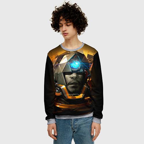 Мужской свитшот Prey / 3D-Меланж – фото 3