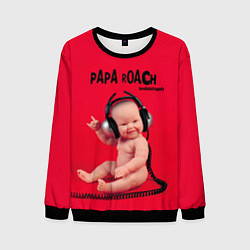 Свитшот мужской Paparoach: Music Kid, цвет: 3D-черный