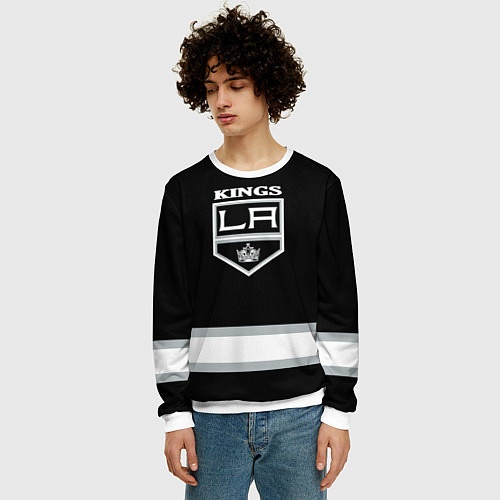 Мужской свитшот Los Angeles Kings NHL / 3D-Белый – фото 3