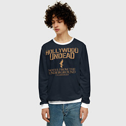 Свитшот мужской Hollywood Undead: Underground, цвет: 3D-белый — фото 2