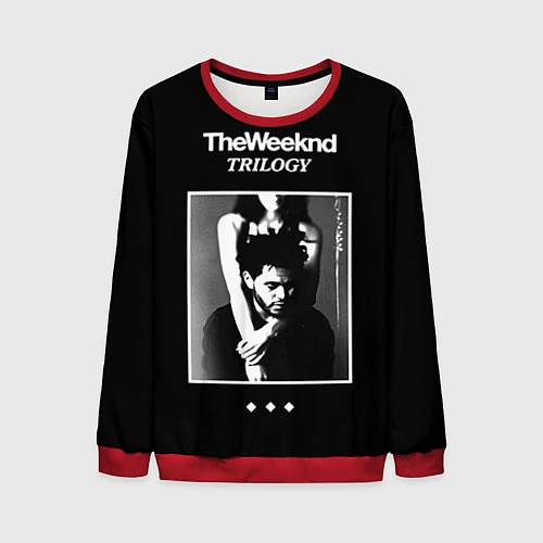 Мужской свитшот The Weeknd: Trilogy / 3D-Красный – фото 1