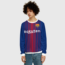 Свитшот мужской FCB Barcelona: Rakuten, цвет: 3D-белый — фото 2