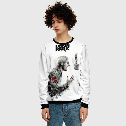 Мужской свитшот Bennington Song / 3D-Черный – фото 3