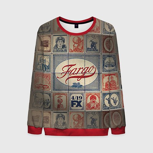 Мужской свитшот Fargo brands / 3D-Красный – фото 1
