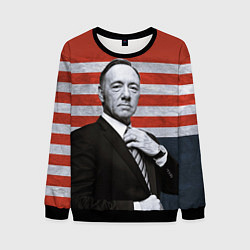 Свитшот мужской Kevin Spacey patriot, цвет: 3D-черный