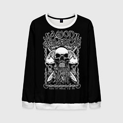 Свитшот мужской Amon Amarth: Trio Skulls, цвет: 3D-белый
