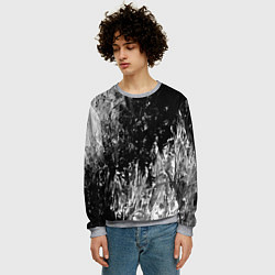 Свитшот мужской GRAY&BLACK, цвет: 3D-меланж — фото 2