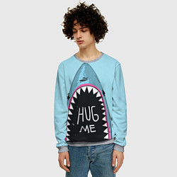 Свитшот мужской Shark: Hug me, цвет: 3D-меланж — фото 2