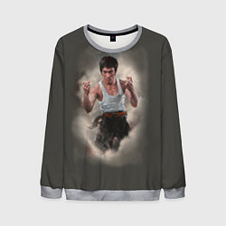 Свитшот мужской Брюс Ли, цвет: 3D-меланж