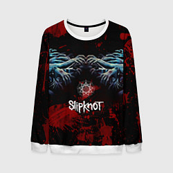 Свитшот мужской Slipknot руки зомби, цвет: 3D-белый