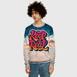 Свитшот мужской Keep it Real, цвет: 3D-меланж — фото 2