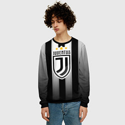Свитшот мужской Juventus FC: New logo, цвет: 3D-черный — фото 2