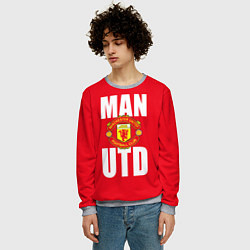 Свитшот мужской Man Utd, цвет: 3D-меланж — фото 2