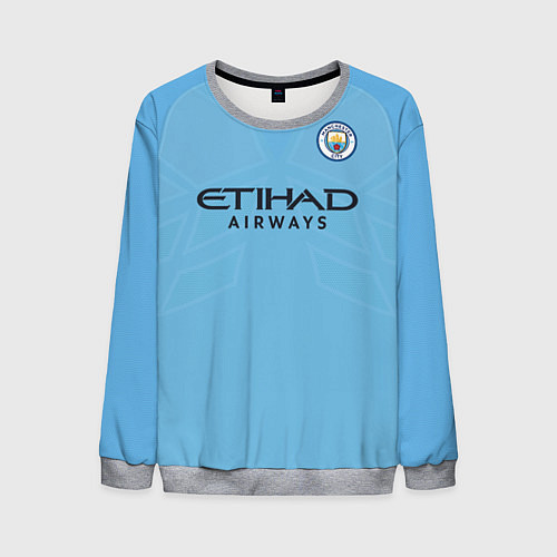 Мужской свитшот Man City FC: Sterling Home 17/18 / 3D-Меланж – фото 1