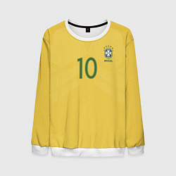 Свитшот мужской Сборная Бразилии: Неймар ЧМ-2018, цвет: 3D-белый