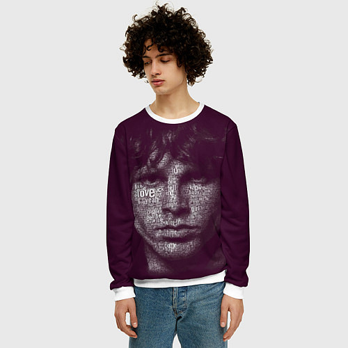 Мужской свитшот The Doors: Jim Morrison / 3D-Белый – фото 3