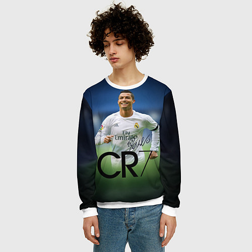 Мужской свитшот CR7 / 3D-Белый – фото 3