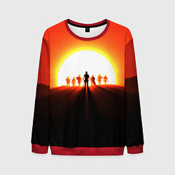 Свитшот мужской Redemption Sunset, цвет: 3D-красный