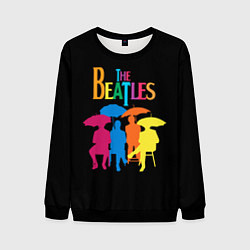 Свитшот мужской The Beatles: Colour Rain, цвет: 3D-черный